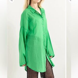 HYFVE Emerald Green Button-Down Shirt